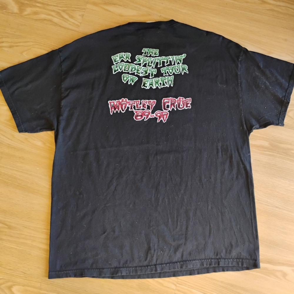MOTLEY CRUE DR FEELGOOD TOUR 89-90 PUSHEAD ROCK METAL T SHIRT 2XL WINTERLAND TAG - Picture 8 of 13